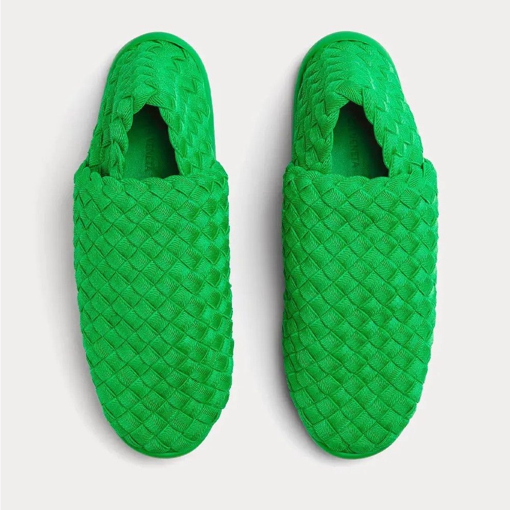 With Bag & Box - Bottega Veneta Intrecciato Weave Braided Sneakers